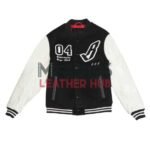 04 BBC Black and White Varsity Jacket