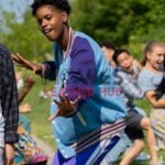 13 The Musical 2022 Jd Mccrary Blue Varsity Jacket
