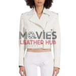 Dolores Catania Real Housewives of New Jersey White Leather Jacket
