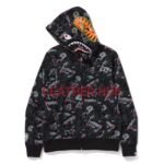 Bape Japanese Tattoo Camo Shark Full Zip Hoodie