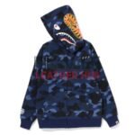 BAPE Color Camo Shark Zip Hoodie Junior