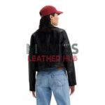 Belted Crop Moto Jacket