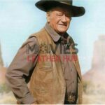 John Wayne The Cowboys Brown Leather Vest