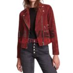 Love Victor Season 3 Rachel Hilson Red Suede Jacket