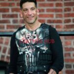 Punisher Jon Bernthal Skull Leather Vest Costume