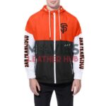 San Francisco Giants Color Block Black/Orange Hoodie Windbreaker
