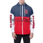 St. Louis Cardinals Color Block Red/Navy Hoodie Windbreaker