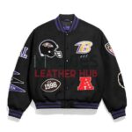 Baltimore Ravens Pennant Black Varsity Wool Jacket