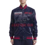 Boston Red Sox Turn It Up M Classic Rib Navy Satin Jacket