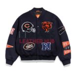 Chicago Bears Pennant Navy Varsity Wool Jacket