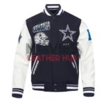 Dallas Cowboys Turn It Up Classic Rib Varsity Jacket
