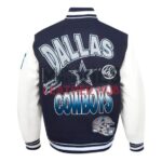 Dallas Cowboys Turn It Up Classic Rib Varsity Jacket