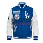 LA Dodgers Turn It Up Classic Rib Varsity Jacket