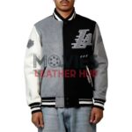 LA Lakers Reverse French Terry Varsity Wool Jacket