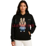 Labubu Embroidered Cotton Hoodie for Women