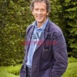 Monty Don Filming Gardeners World Purple Cotton Jacket
