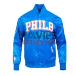 Philadelphia 76ers Classic Big Logo Satin Jacket