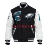 Philadelphia Eagles Turn It Up Classic Rib Varsity Jacket