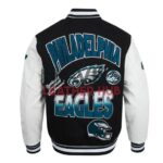 Philadelphia Eagles Turn It Up Classic Rib Varsity Jacket