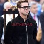 Brad Pitt F1 2025 Black Suede Leather Jacket