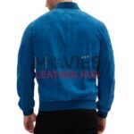 Brad Pitt F1 Blue Bomber Leather Jacket