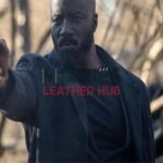 Mike Colter Alarum 2025 Black Wool Coat