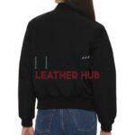 Willa Fitzgerald Alarum 2025 Black Bomber Jacket