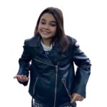 Ariana Greenblatt Borderlands Black Leather Jacket