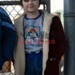 Benny Cobb The Penguin Red Shearling Jacket