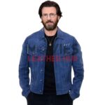 Chris Evans Red One Movie Event Suede Leather Jacket