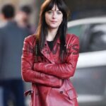 Dakota Johnson Madame Web Leather Jacket