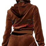 Madame Web 2024 Isabela Merced Brown Cropped Jacket