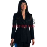 Red One 2024 Lucy Liu Black Coat