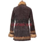 Sylvie Russo A Complete Unknown Brown Shearling Coat
