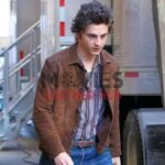 A Complete Unknown Timothée Chalamet Suede Leather Jacket