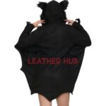 Bat Girl Black Hooded Halloween Costume Jacket