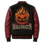 Fire Pumpkin Varsity Jacket