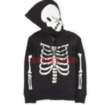Halloween Black Skeleton Hoodie