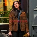 Monica Barbaro A Complete Unknown Brown Leather Jacket
