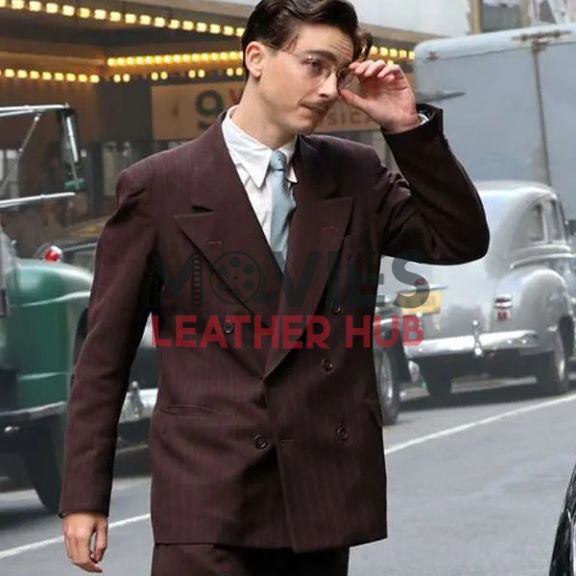 Timothée Chalamet Marty Supreme 2025 Brown Suit