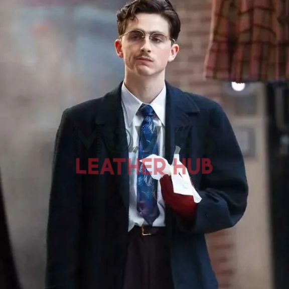 Timothée Chalamet Marty Supreme Black Coat