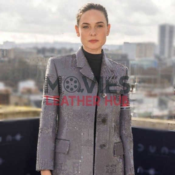 Dune Part Two 2024 Jessica Grey Sequin Coat