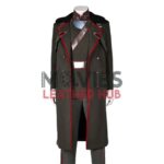 Ed Skrein Rebel Moon 2023 Green Coat