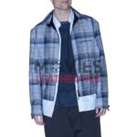Press Conference Mickey 17 Robert Pattinson Plaid Cotton Jacket