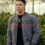 Jackie Ming Tulsa King Grey Bomber Jacket