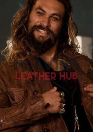 Justice League Aquaman Brown Leather Jacket