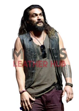 Justice League Jason Momoa Leather Vest