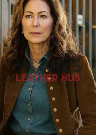 Margaret Devereaux Tulsa King Brown Suede Jacket