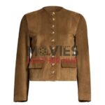 Margaret Devereaux Tulsa King Brown Suede Jacket