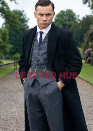Tv Series Peaky Blinders Michael Gray Black Wool Coat